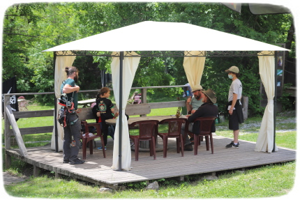 Terrasse du snack 