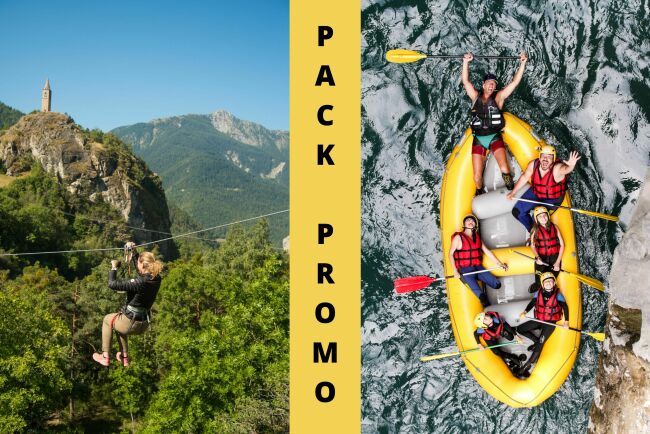 Pack aventure : rafting + parc 